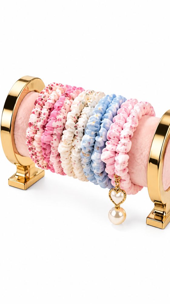 QVZJX Pastel Ruffle Scrunchie Bundle — photo 3