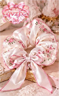 QVZJX Ivory Rose Ribbon Scrunchie — photo 1